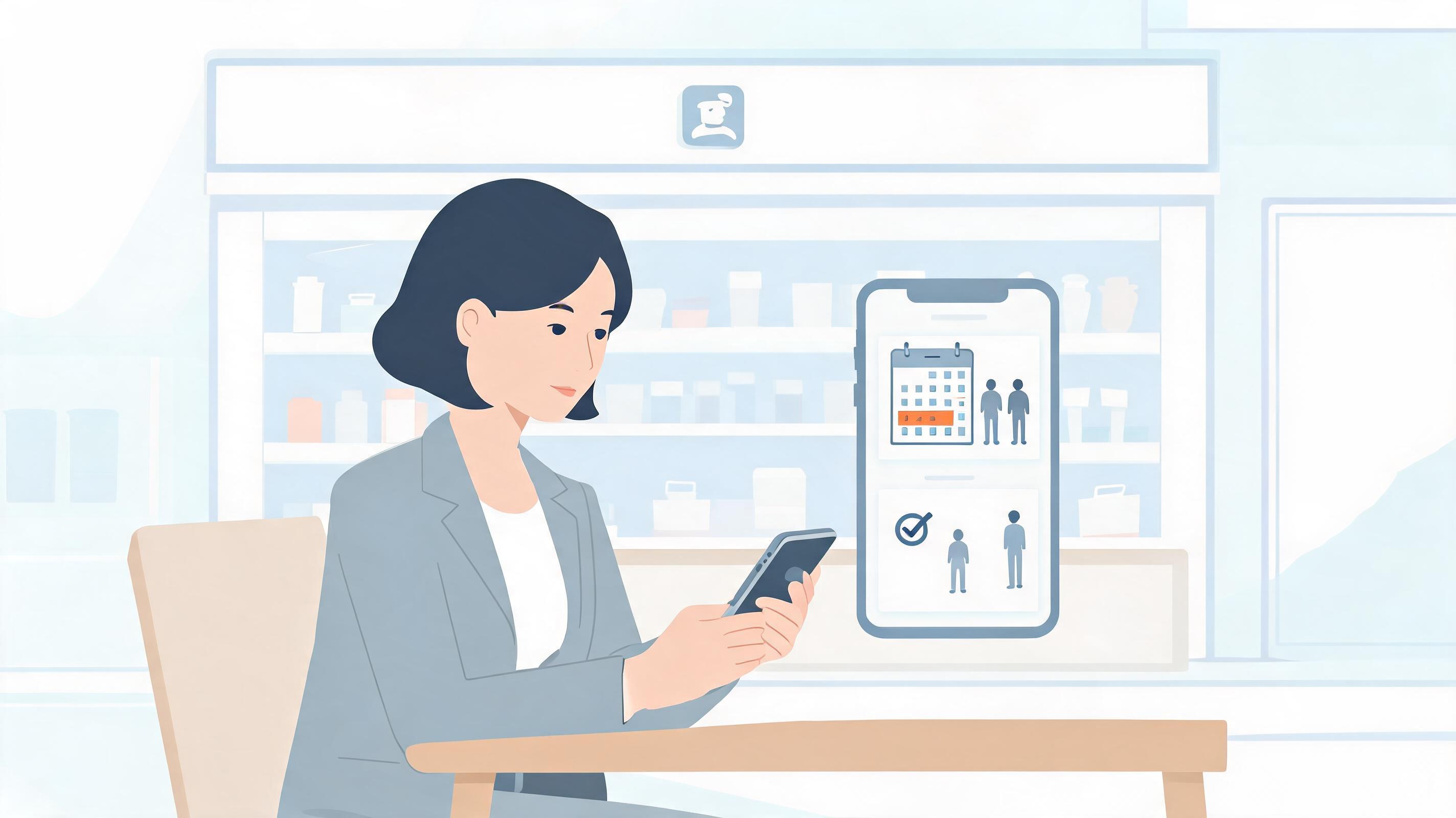 图片:连锁门店店长通过移动端完成面试安排和入职审批的场景