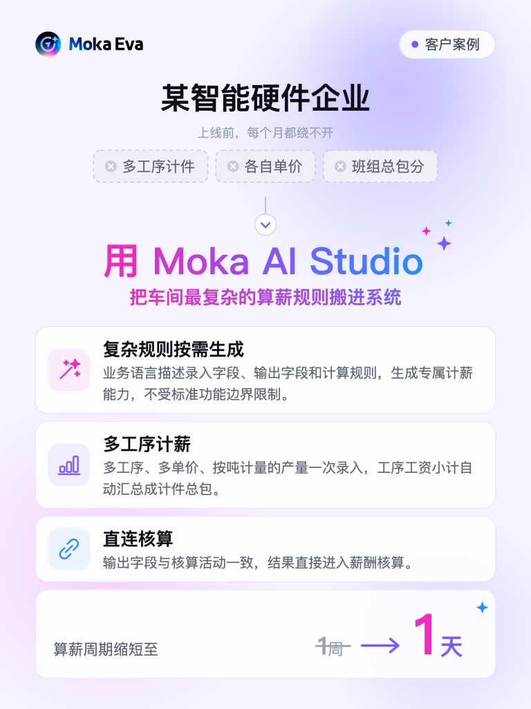 Moka AI Studio-智能算薪系统